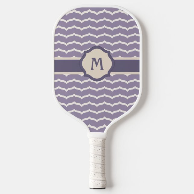 Flourished Zigzag Pickleball Paddle (Front)