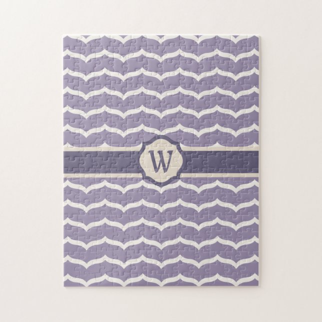 Flourished Zigzag Puzzle (Vertical)