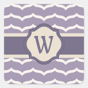 Flourished Zigzag Sticker