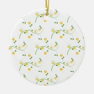 Flourishes and Flowers Ceramic Tree Decoration