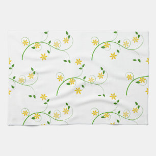 Flourishes and Flowers Tea Towel