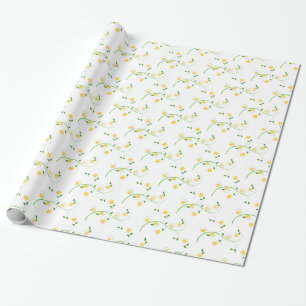Flourishes and Flowers Wrapping Paper