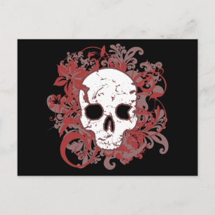 Flourishes Skull Postcard