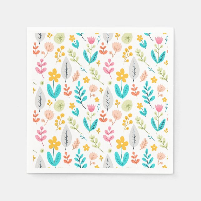 Flourishing Botanicals Napkin (Front)