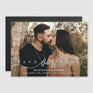 Flourishing Love Photo Save the Date Magnetic Invitation