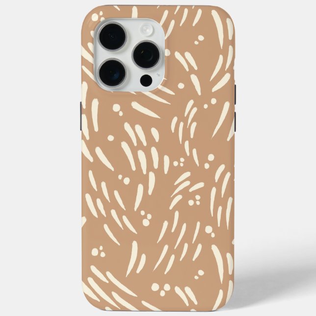 Flow in Tan and Cream Case-Mate iPhone Case (Back)