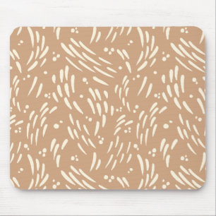 Flow in Tan and Cream Mouse Mat