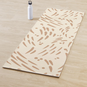 Flow in Tan and Cream Yoga Mat