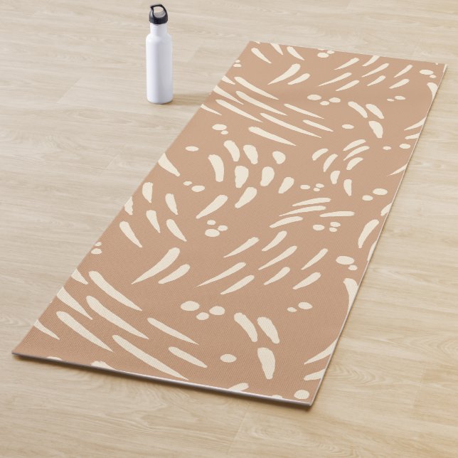 Flow in Tan and Cream Yoga Mat (In Situ)