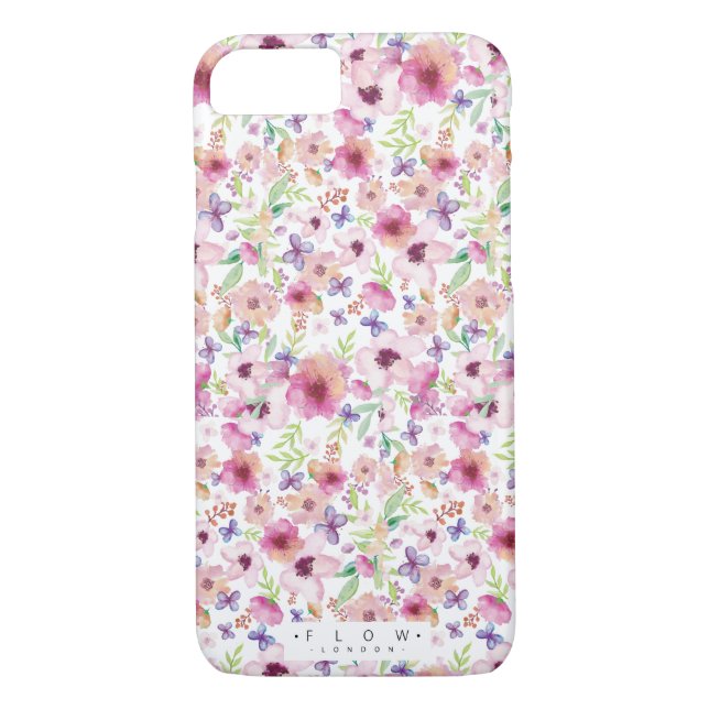 Flow - LONDON - Apple iPhone 7 Case Floral (Back)