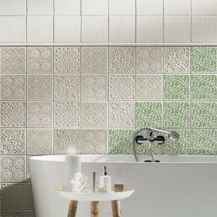 Flow of Dancing Leaves Design Delicate Foliage Tile