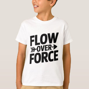 Flow Over Force Yin Yang Yoga Lance Apparel _1  T-Shirt