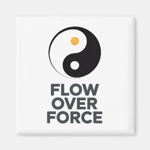 Flow Over Force Yin Yang Yoga Lance Apparel _2 Magnet