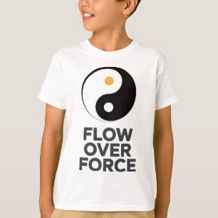 Flow Over Force Yin Yang Yoga Lance Apparel _2 T-Shirt
