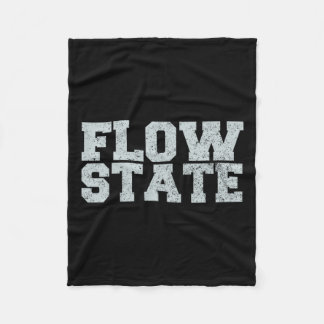 Flow State - Vintage Distressed Flow State  Fleece Blanket