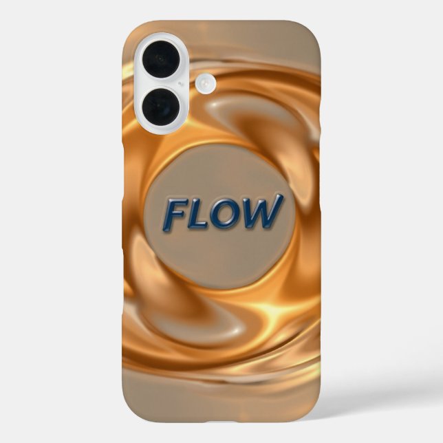 Flow Wave Symmetry Fluid Motion Decorative Art Case-Mate iPhone Case (Back)