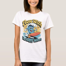 Flow With The Happy Waves Retro Surf Vibes Women's