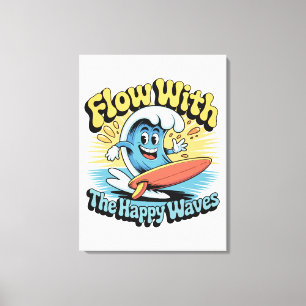Flow With The Happy Waves Wall Art