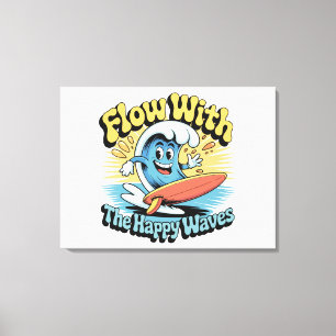 Flow With The Happy Waves Wall Art