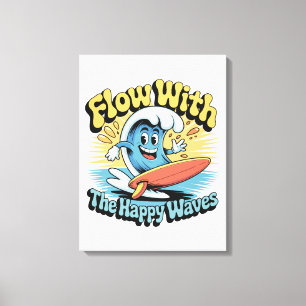 Flow With The Happy Waves Wall Art