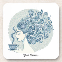 Flow Woman Art – Blue Tile Fusion