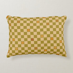 Flowe Checkered Pattern - No. 02 Decorative Cushion