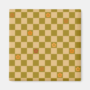 Flowe Checkered Pattern - No. 02 Magnet