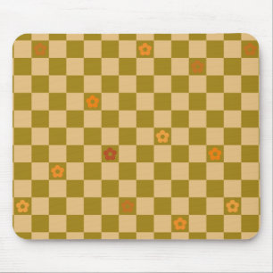 Flowe Checkered Pattern - No. 02 Mouse Mat