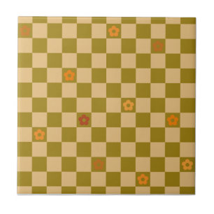 Flowe Checkered Pattern - No. 02 Tile
