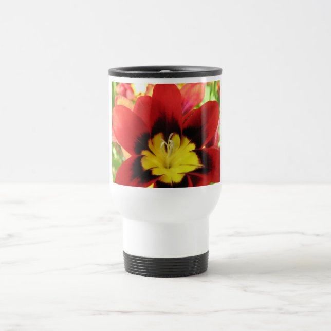 Flower1 Travel Mug (Center)