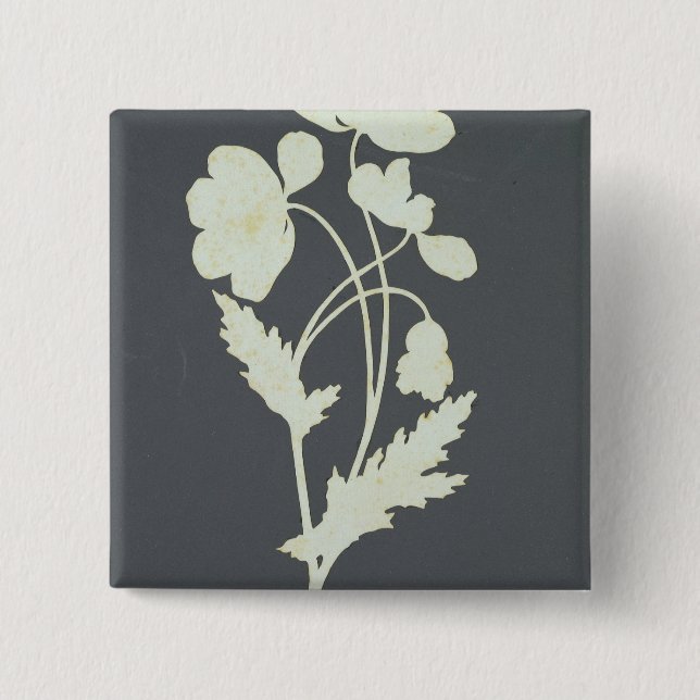 Flower 15 Cm Square Badge (Front)
