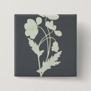Flower 15 Cm Square Badge
