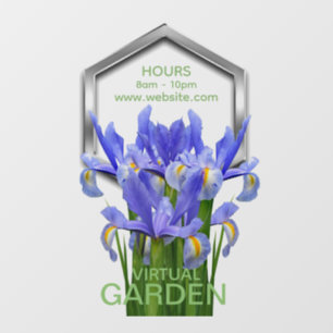 Flower 1 - Window Cling: 20.00" x 30.00" Cling