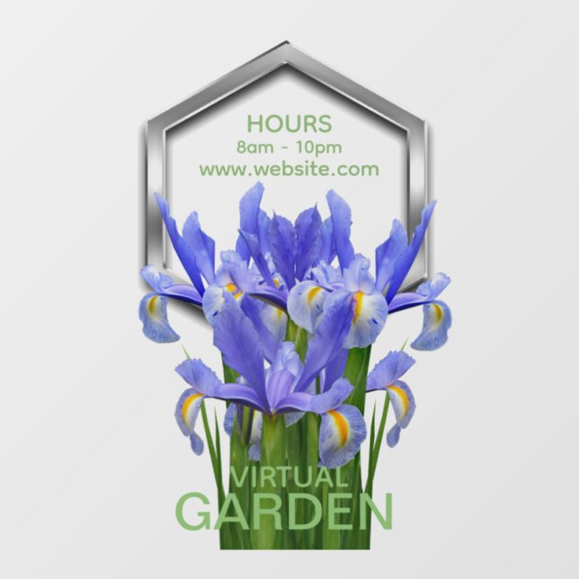 Flower 1 - Window Cling: 20.00" x 30.00" Window Cling (Sheet)