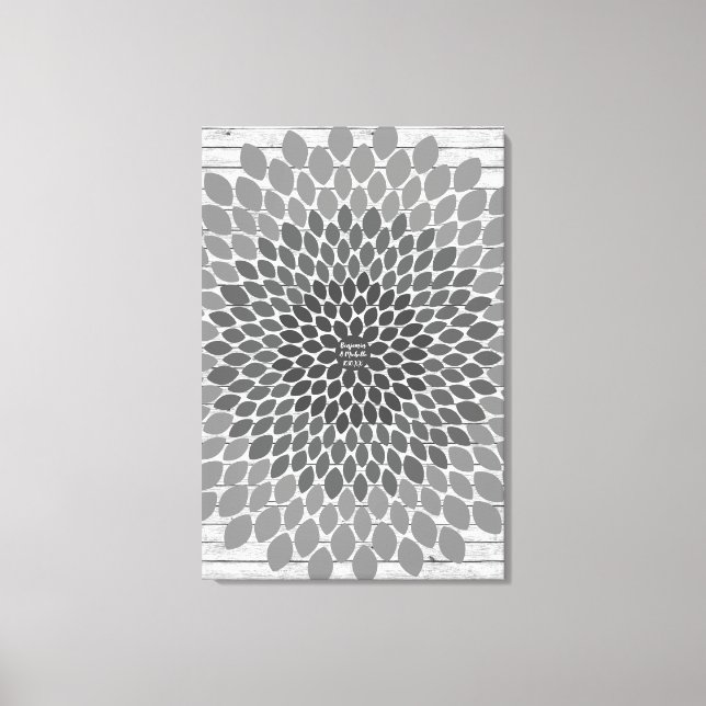 Flower- 250 Signature Guest Book Alternative Print (Front)