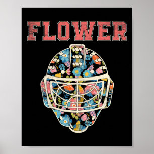Flower 29 Wild Goalie Fleury Minnesota Pro Ice Hoc Poster