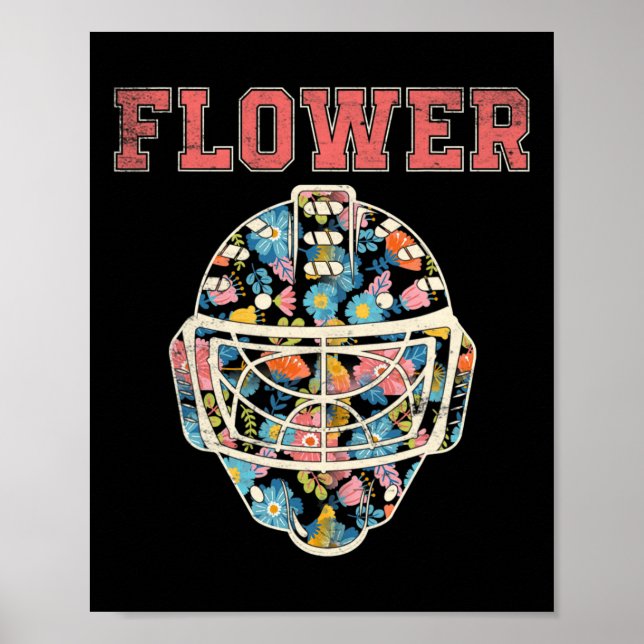 Flower 29 Wild Goalie Fleury Minnesota Pro Ice Hoc Poster (Front)