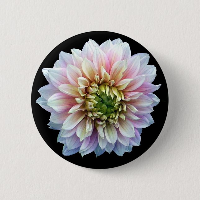 Flower 6 Cm Round Badge (Front)
