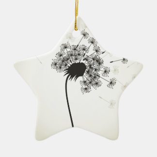 Flower a dandelion ceramic tree decoration