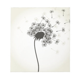 Flower a dandelion notepad