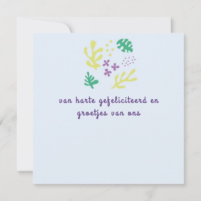 flower abstract card (Back)