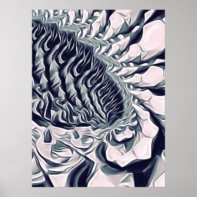 flower abstract poster (Front)
