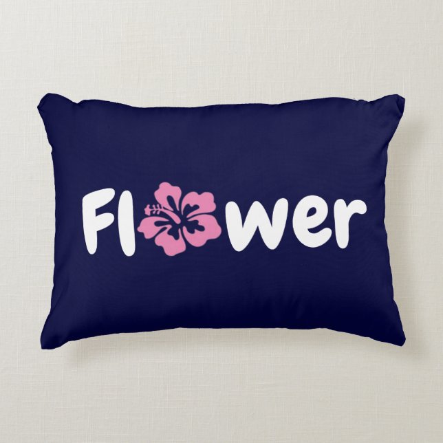 Flower Accent Pillow (Front)