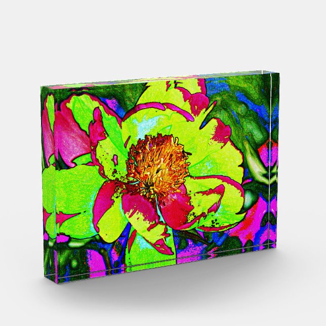 Flower Acrylic Block (Left)