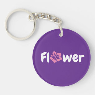 Flower Acrylic Keychain