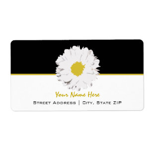 Flower Address Label - Daisy