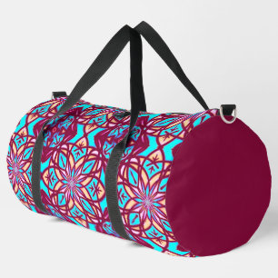 Flower Anchor Mandala Pattern Duffle Bag