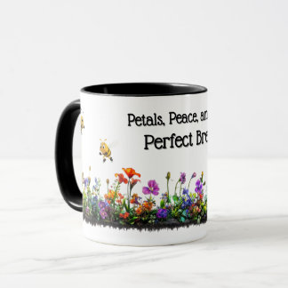 Flower and Bees Coffee Mug