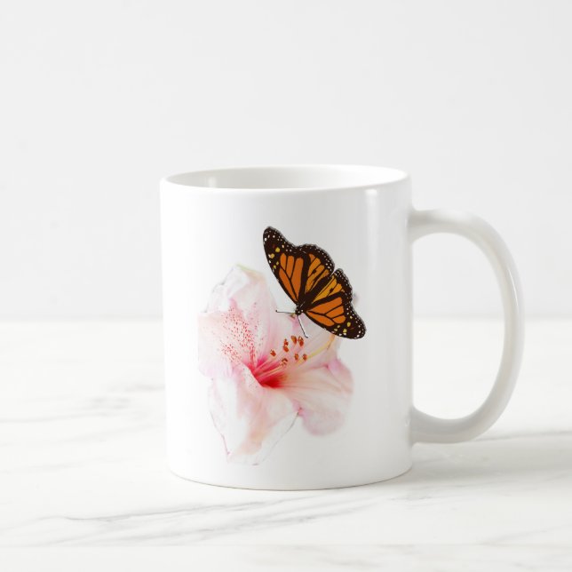 flower and butterfly coffee mug (Right)