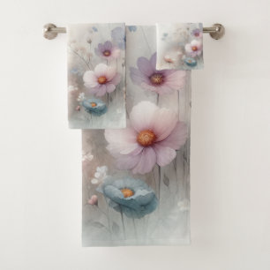 Flower and Butterfly Dance Bath Towel Set